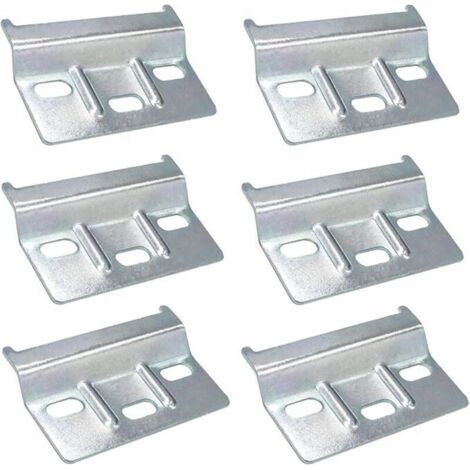 Bunthaus Lntyq Rail De Suspension Plaque De Fixation Support Armoires Meubles 6 Pcs Rail De Suspension Pour Meubles 60mm Armoires De Cuisine Armoires Meubles Garde-robe (argent)