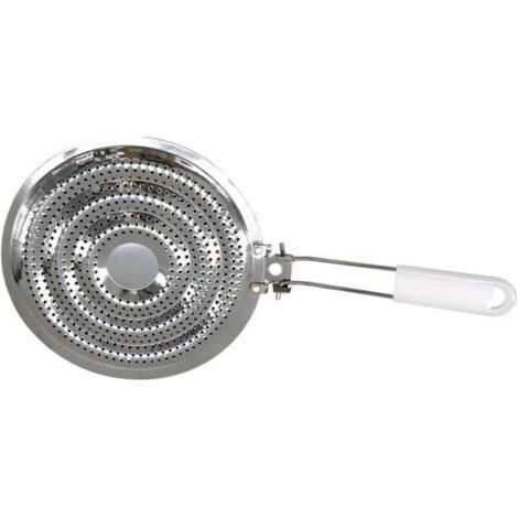 Bunthaus Lntyq Diffuseur De Chaleur De Plaque De Cuisson, Accessoire Pour Gazinière, Argent, Acier Inoxydable, 20,5 Cm
