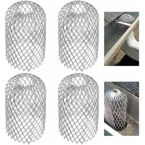 Bunthaus Ensemble De 4 Protège-gouttières Métalliques, Grille De Filtration Extensible, Protections Anti-feuilles Pour Descentes De Gouttière