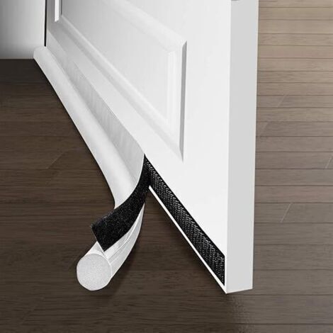 Bunthaus Ahlsen – Boudin De Porte Anti Froid Unilatéral 0.95m – Joint Auto-adhésif – Isolant Contre Bruit Et Insectes – Pour Fissures Et Espaces (blanc)