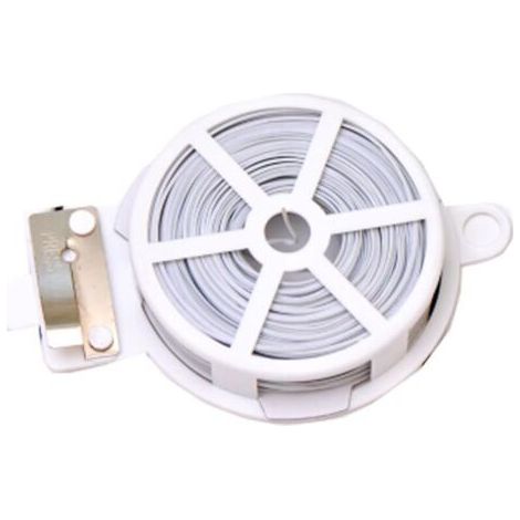 Bunthaus Lntyq Lien De Fixation En Métal Polyvalent De 50 M , Pour Cuisine, Bricolage, Attaches, Sac Alimentaire, Sac De Congélation, Bande D’attache 1pcs Blanc