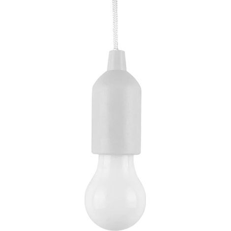 Bunthaus Ampoule Led Avec Cordon De Tirage, Fonctionne Avec Piles, Lanterne Portable À Suspendre Pour Intérieur Ou Extérieur, Maison, Mariage, Urgence, Camping, Décoration, Fête De Jardin (blanc)