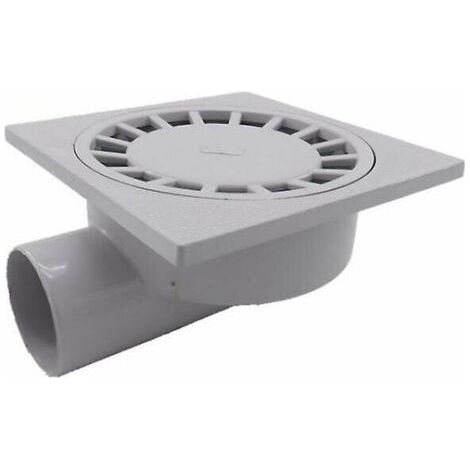 Bunthaus Tigrezy Par 200mm X 200mm Sortie 75mm Siphon De Sol Salle De Bains Salle Humide Douche Plastique Pvc1pcs-blanc