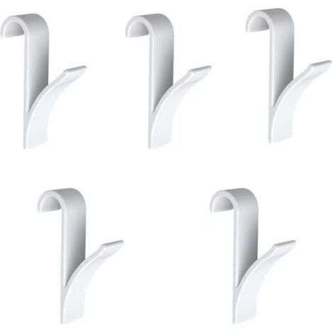 Bunthaus Lntyq Crochet De Radiateur 6 Pièces Crochet De Radiateur Porte-serviettes En Plastique Blanc