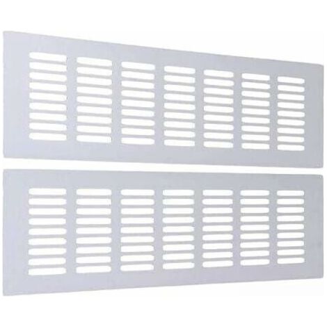 Bunthaus Grille De Ventilation Rectangulaire Pour Une Ventilation Idéale Grille De Ventilation Rectangulaire 80 X 300mm 2 Pcs [blanc].