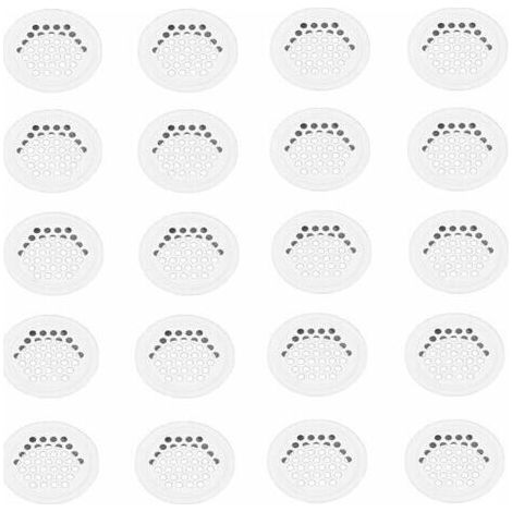 Bunthaus Ahlsen – Grille Aération Vmc 20 Pièces – Grille Ronde En Inox Blanc 35mm – Pour Cuisine Et Meubles – Diamètre Extérieur 42mm – Hauteur 10mm