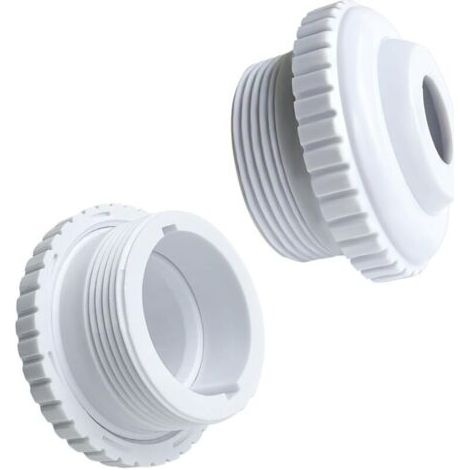 Bunthaus Lot De 2 Buses De Piscine Réglables Avec Tête Pivotante Accessoires De Piscine Blanc