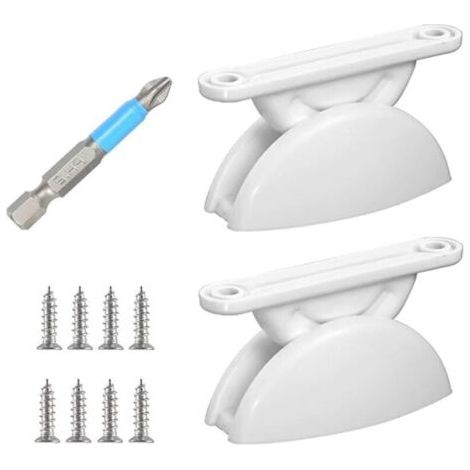 Bunthaus Lot De 2 Butoirs De Porte Pour Camping-car, Caravane, Blanc, Accessoires Pour Caravane, Bateau