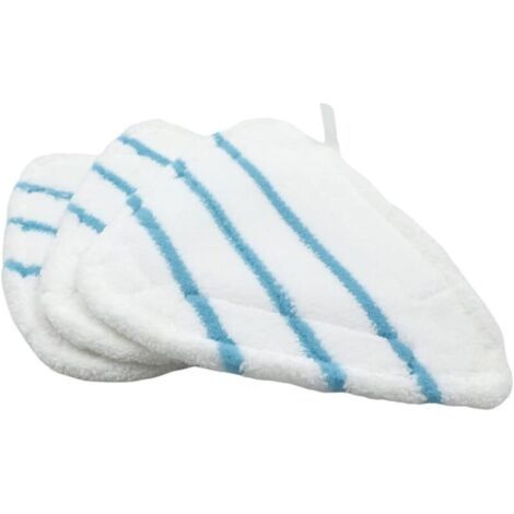 Bunthaus Housses En Microfibre Balai Vapeur Steam Accessoire Chiffons Universel Triangle Lavable Pour Nettoyeur Vapeur Hot Spray, Blanc Microfibre Steam Mop Pads Lavables En Machine(lot De 3)