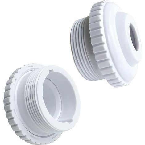 Pair Lot De 2 Buses De Piscine Réglables Avec Tête Pivotante - Accessoires De Piscine - Blanc