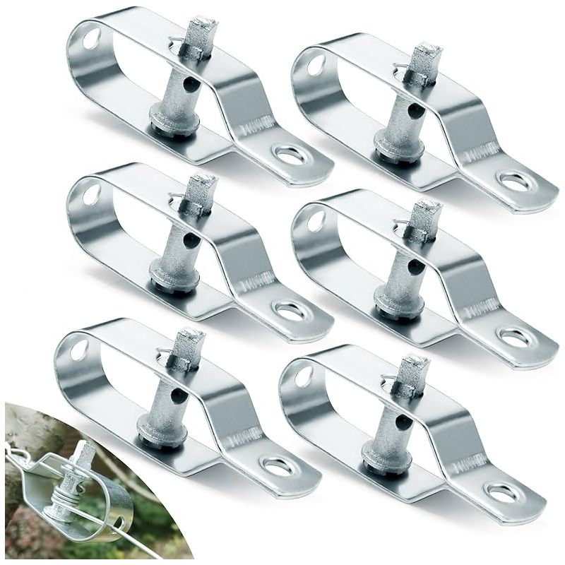 6-teiliger Drahtspanner Aus Verzinktem Stahl Für Zäune, Wäscheleinen Und Edelstahlseile (95 Mm) – Geeignet Für Stacheldraht, Schafzäune, Natodraht, Wäscheleinen Und Edelstahlseile
