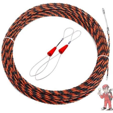 Starres Abschleppseil Für Elektriker, 50 M, 5 Mm Durchmesser, Einziehbares Abschleppseil Für Elektrische Kabel Und Verlängerungskabel.