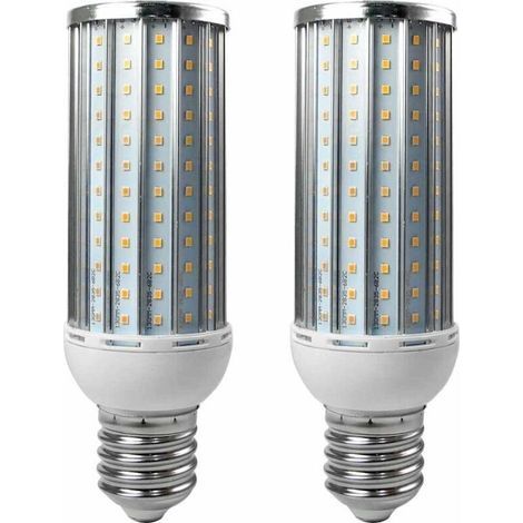 2er-pack E40 50w Led-lampen, Aluminiumlegierung, Kaltweiß, 192x2835 Smd, 110/220v Wechselstrom