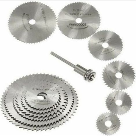 Neues 7-teiliges Hss-kreissägeblatt-set Für Dremel-rotationswerkzeuge, Passend Für Das Dremel-rotationswerkzeugfutter Mit 3,175 Mm (1/8") Verlängerungswelle.