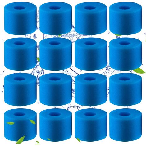 Intex S1 Poolfilterschwämme (16er-pack) - Spa- Und Poolfilterschwämme - Wiederverwendbar Und Waschbar - S1 Filterschwamm (16 Stück)
