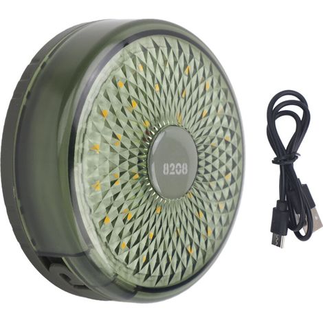 Dubuns Dekorative Outdoor-campingleuchten, Wiederaufladbare Usb-ladeleuchten, Ipx4 Wasserdicht, Grün