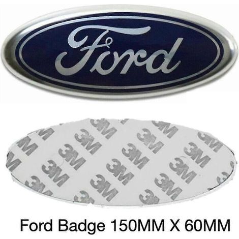 Ford Emblem 150 Mm X 60 Mm Blau/silber Logo Vorne/hinten Mondeo Transit Focus