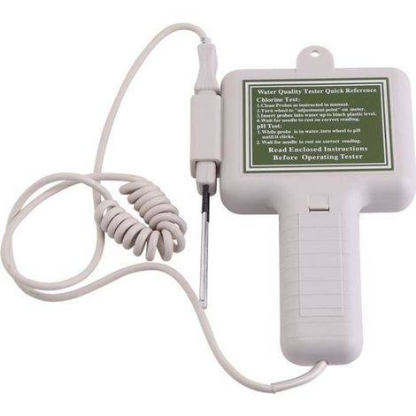 Testeur De Qualité De L'Eau - Portable - Ph Et Chlore - Piscine Et Spa - Facile À Utiliser