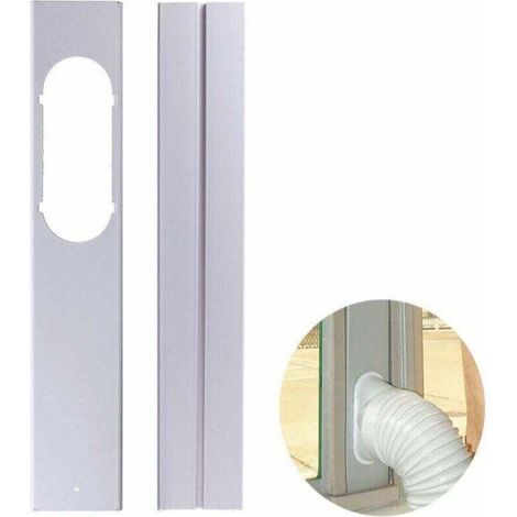 Treeta Dreistufige, Einziehbare Dichtungsplatte Für Mobile Klimageräte, Integriert In Den Fensterrahmen – Höhenverstellbar 55–110 Cm, Öffnungsbreite 75–20 Cm, 2 Stück