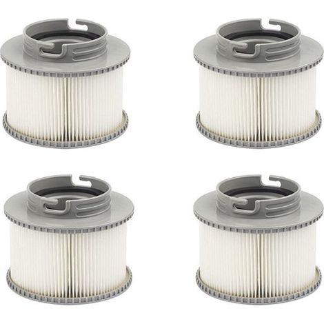 Lot De 4 Filtres Mspa Fd2089 Compatibles Spas Gonflables Toscane, Elegance, Camaro, Alpine, Blue Sea, Silver Cloud