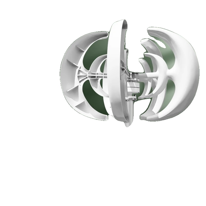 Windkraftanlage, 3000 W Leistung, 5 Rotorblätter, 24 V/12 V, Kostenloser Mppt-regler, 3000 W, Autarkes System 1, 3000 W, 24 V