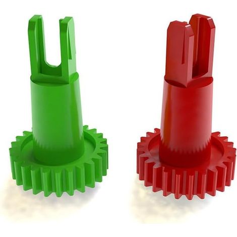 2 Pièces Engrenage De Moteur À Brosse Latérale,accessoire Boucle De Moteur A Brosse Latérale Engrenage Rouge Engrenage Vert Aspirateur Accessoires