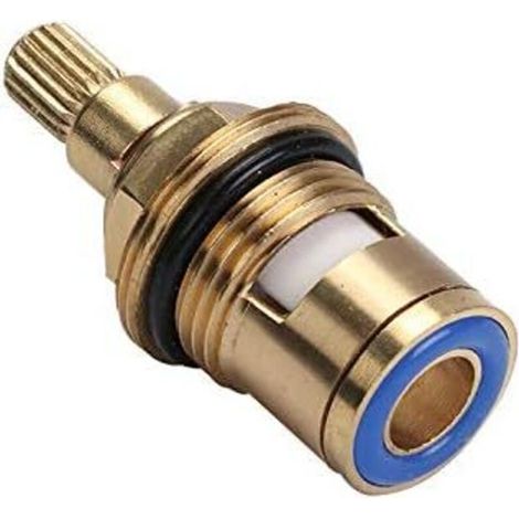 Messing-keramik-vierteldrehventil Mit Einsatz, Universal, 1/2" Innendurchmesser, Für Bad- Und Küchenarmaturen (blau)