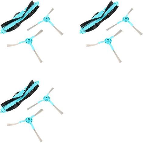 3ensemble Brosse Latérale Principale De Rouleau De Robot Pour Cecotec Conga 4090 5090 Aspirateur Robotique Pièces De Rechange Accessoires Brosses