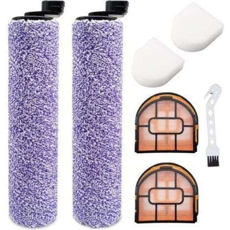 1 Ensemble D'Accessoires D'Aspirateur, Accessoires De Brosse De Sol Shark, Adaptés Aux Accessoires D'Aspirateur Aw201 Wd201 Wd101 Wd100 (2 Brosse À Rouleau + 2 Filtres + 2 Cotons Filtrants + 1 Brosse