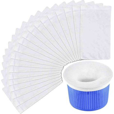 Chaussette D'Écumoire - Filet Filtrant En Nylon - Pour Panier D'Écumoire De Piscine - Lot De 15