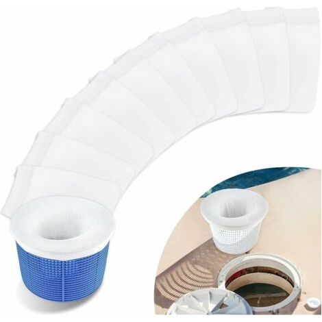 Filet Skimmer Piscine, Chaussette Skimmer Filtre Skimmer Piscine Chaussette Piscine Pool Skimmer Socks-filtrer Les Feuilles, Les Cheveux, Les Insectes, Le Pollen - 10 Pièces