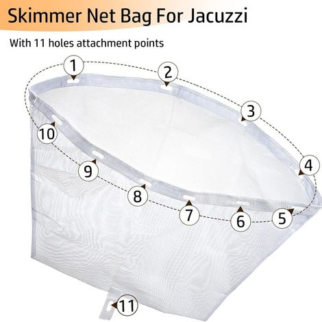 Sac Filtrant Pour Piscine Hotspring - Modèle 11 Trous 6570-398 - Compatible Avec Les Jacuzzis Jacuzzi Série J-500 (modèles 2015 Et Ultérieurs) - Sac Filtrant Pour Baignoire