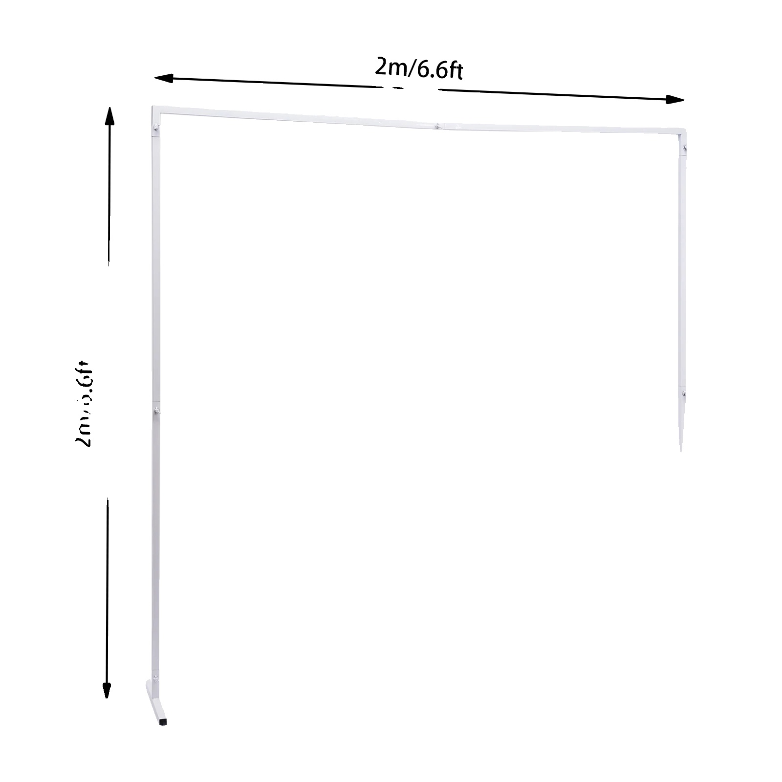 Hochzeitsbogen, Abmessungen 2 M X 2 M, Material: Verzinktes Eisenrohr, Freistehend