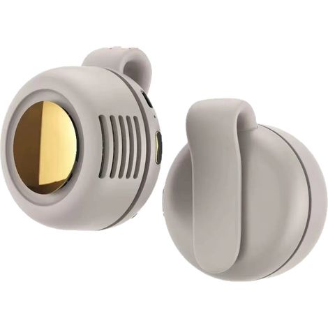 Green Mobility Mini-clipventilator – Kabellos Und Ohne Rotorblätter – Drei Geschwindigkeitsstufen – Inklusive Usb-ladekabel – Ideal Für Reisen, Büro Und Camping – Weiß