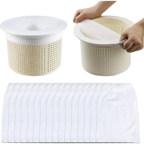 Chaussette Skimmer Piscine 30 Pièce,filtre Skimmer,réutilisable Chaussette Filtre Piscine, Chaussettes De Skimmer De Piscine Pour Panier