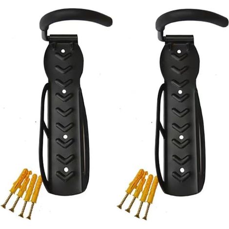 Lot De 2 Crochets Muraux Pour Vélo, Support De Vélo, Garage, Heavy Duty, Suspension De Vélo Pour Garage, Rangement De Vélo D'Intérieur