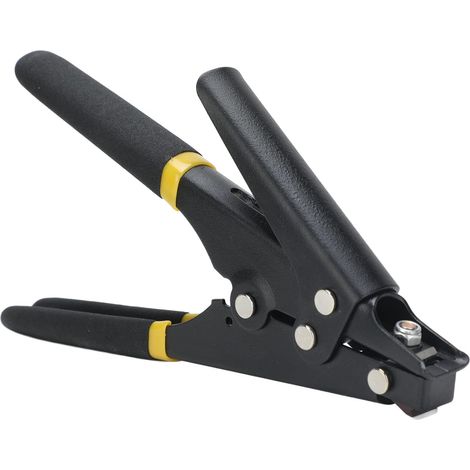 Pistolet À Attache De Câble, Pince Serrant Avec Tension Réglable Pour Fixer Et Couper Les Liens En Nylon, Travaux Électriques, Construction De Bâtiments (le Noir)