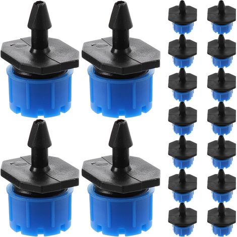 Goutteur Irrigation Réglable 100 Pièces Émetteurs D'Irrigation À Gouttelettes D'Eau Pour Espaces Verts Publics Avec Buse Capillaire Plastique Ajustable