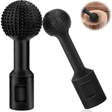 2pcs Fraise Bois Spherique Gouge Sculpture A Bois 25mm/40mm Outillage Menuiserie Bois Outils Bois Fraise Carbure Rape Rotative Pour Perceuse Meuleuse À Bille Disque De Fraisage Pour 115/125mm