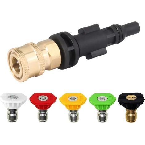 Adaptateur De Connexion Dégagement Rapide 1/4" Pour Nettoyeur Haute Pression Lavor Parkside Phd, Vax Interskol