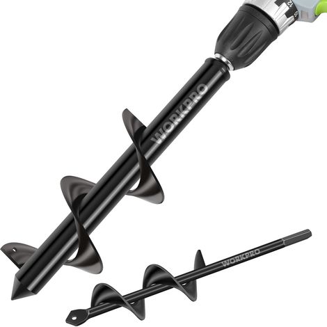 Mèche Jardin Tarière Ø 80 Et Ø 40 Mm 2 Pièces, Forets De Jardin En Spirale, Outil De Plantation Pratique Pour Faire Rapidement Trou Et Planter Des Fleurs Arbres Arbustes