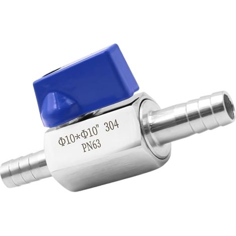 Robinet À Boisseau Sphérique Avec Ardillon En Acier Inoxydable 10 Mm Vanne D'Arrêt Joint Pagode Pour Eau, Huile, Gaz