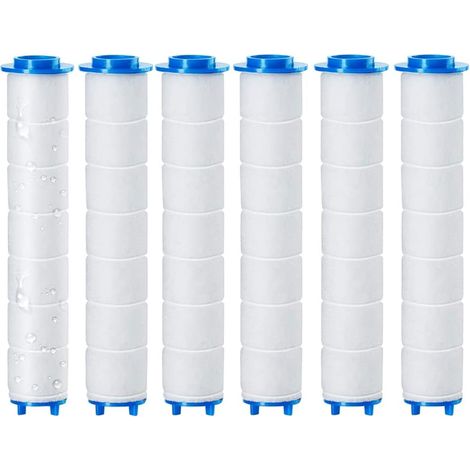 6 Pièces 8 X 2cm Douchtte Filtre Remplaçable, Filtre Douchette ​pour Pommeau De Douche De Amovible, L'Osmose Inverse, Chlore Et Le Fluorure Et La Filtration Des Particules (8 X 2cm)