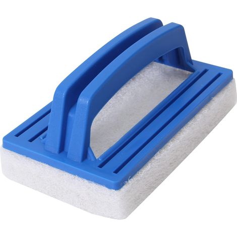 Brosse À Éponge De Piscine Avec Poignée - Accessoire De Nettoyage Pour L'Élimination De La Saleté Et Des Algues - Bleu