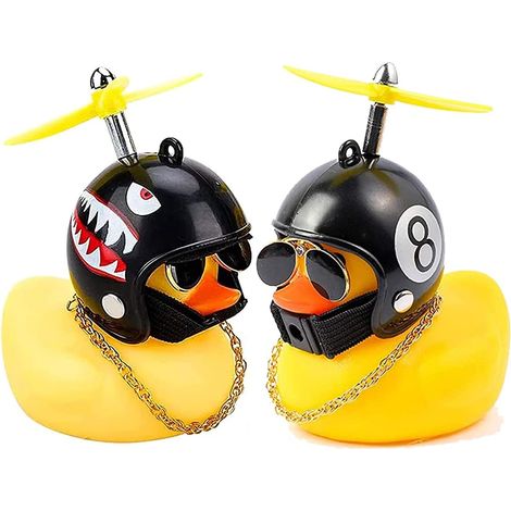 2 Pcs Canard Vélo Cloche Nouveauté Casque Jaune Canard Vélo Cloche Belle Canard En Caoutchouc Enfants Vélo Corne, Décorations De Vélo De Canard Pour Hommes Femmes Enfants Garçon Filles