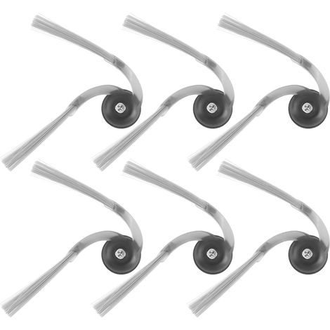 6 Pièces Brosses Latérales Compatible Avec Roborock Q10s5 Q7m5 Q7l5 Qrevos5v Qrevo Curv S5x Qrevo Edge S5a Saros 10r Saros 10 Anti-enchevêtrement Brosses Accessoires Robot Aspirateur Pour Roborock