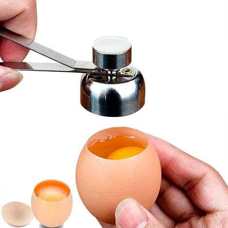 Ouvre-œuf En Acier Inoxydable, Ouvre-coquille, Coupe-coquille En Métal, Coupe-œuf Cru, Mou Ou Dur En Acier Inoxydable (argent)