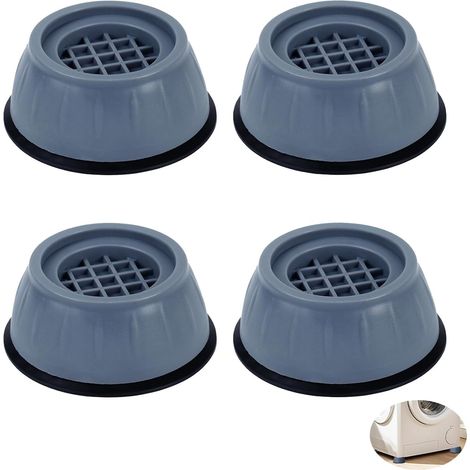 4 Pièces Pied Anti Vibration Machine A Laver, Pieds De Protection Pour Lave-linge Caoutchouc Antidérapant Coussinets Anti-vibration De Grande Taille Faciles À Installer Pour Séchoirs Et Meubles [class