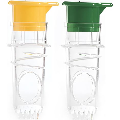 Presse Citron Manuel 2 Pièces, Presse Agrume Compact Pour Jus Frais, Petit Presse Agrumes Pour Citrons, Oranges Jaune & Vert