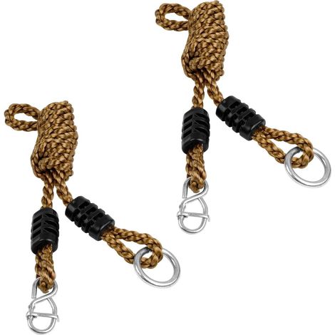 Corde Balancoire Exterieur, 2 Pièces Sangle Balancoire Arbre Réglables, 1.8m Corde Balancoire Résistante À L'Usure, Peut Supporter 300 Kg, Pour Hamacs, Camping, Balançoires